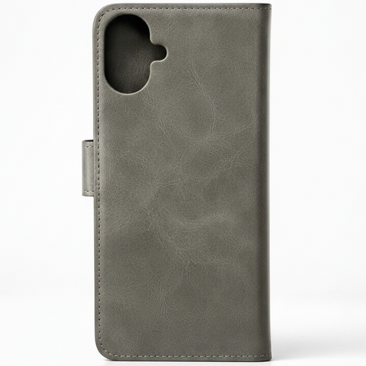 RichBoss Leather Folio Case for Samsung Galaxy A07 - Grey