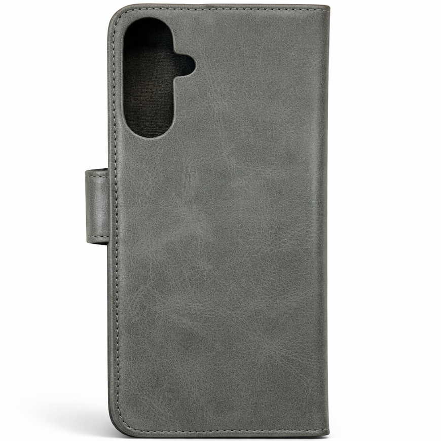 RichBoss Leather Folio Case for Samsung Galaxy S25 FE - Grey