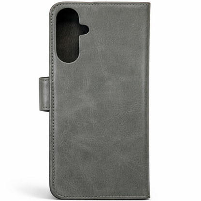 RichBoss Leather Folio Case for Samsung Galaxy S25 FE - Grey
