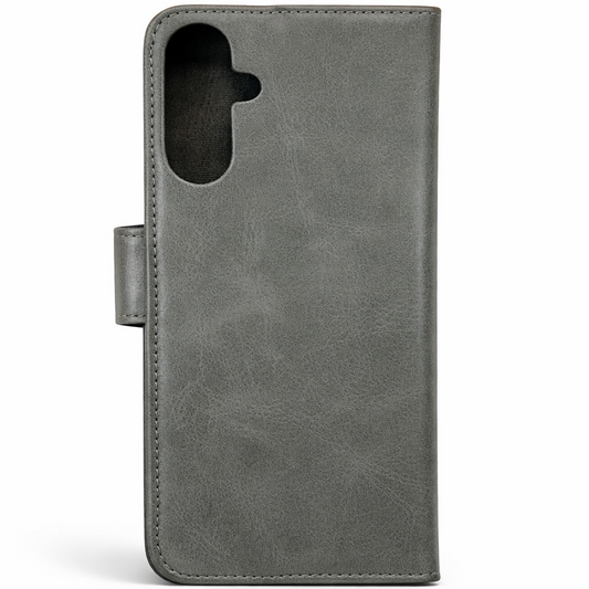 RichBoss Leather Folio Case for Samsung Galaxy S25 FE - Grey