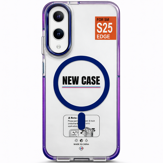 MagClear Case for Samsung Galaxy S25 Edge - Navy Blue