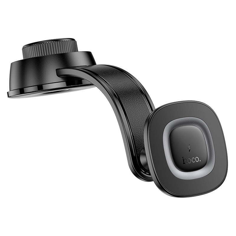 HOCO HW31 Crown magnetic 15W wireless charging car holder(center console) black metal gray