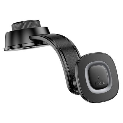 HOCO HW31 Crown magnetic 15W wireless charging car holder(center console) black metal gray