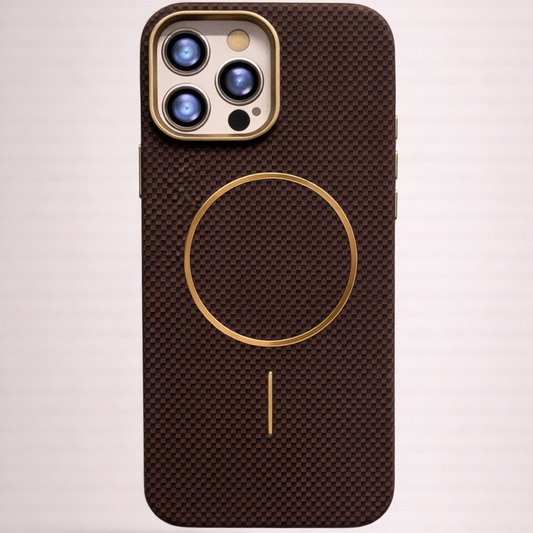 MagCarbon Case for iPhone 15 Pro - Brown