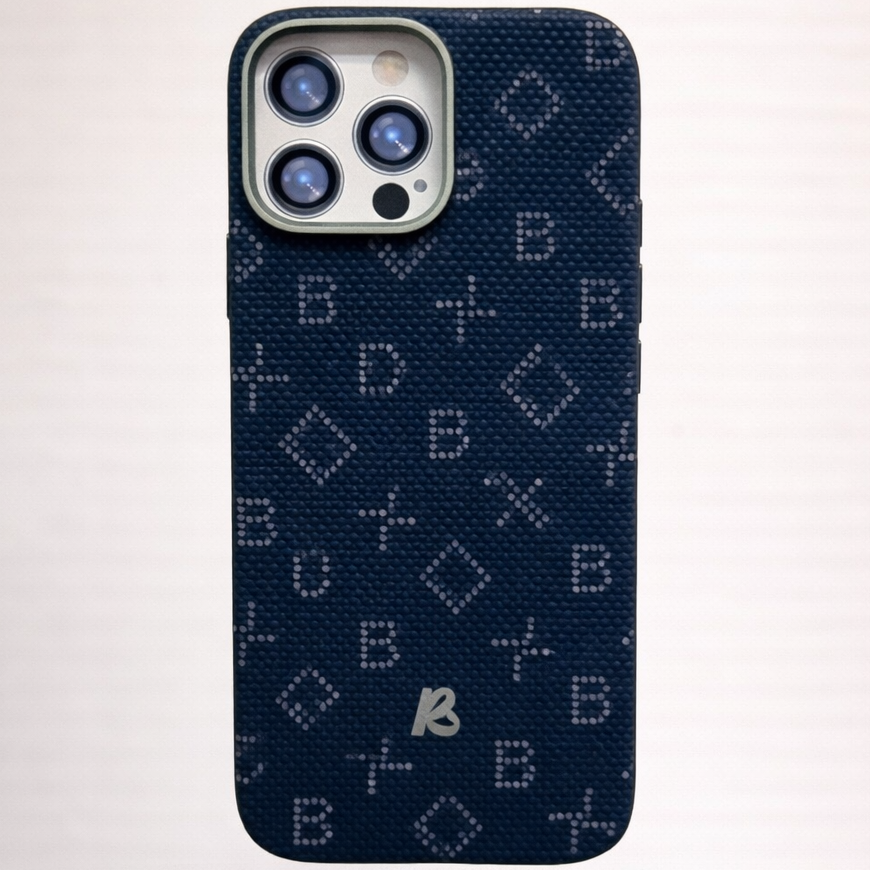 MagCarbon iPhone 15 Pro Max Case Monogram Navy