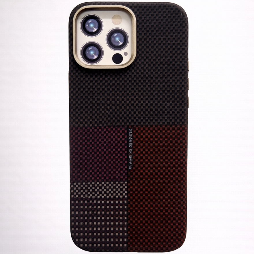 MagCarbon iPhone 15 Pro Max Case Two-Tone Maroon