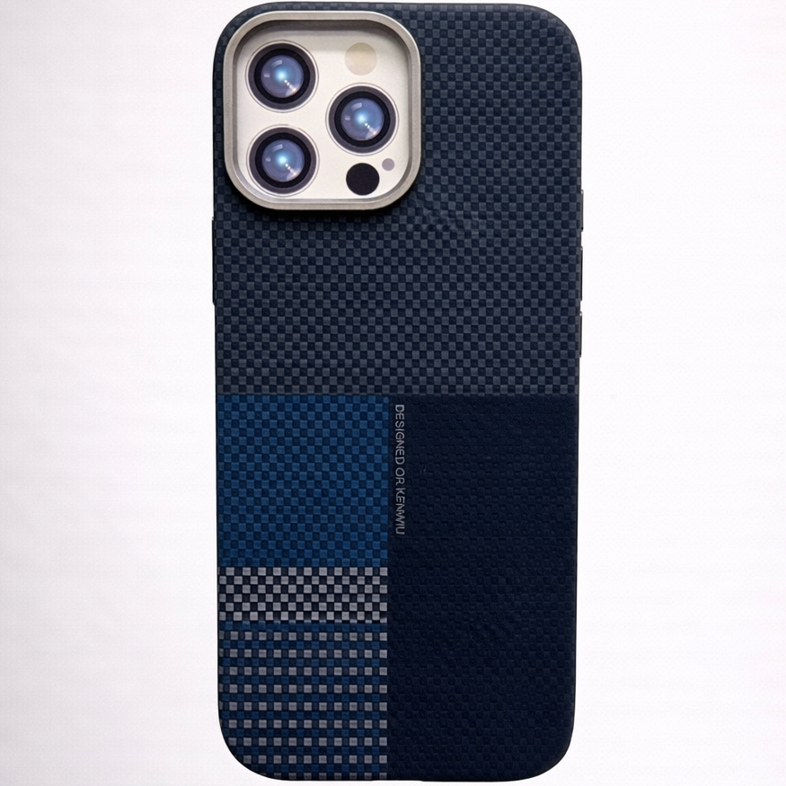 MagCarbon iPhone 16 Pro Case Blue Weave