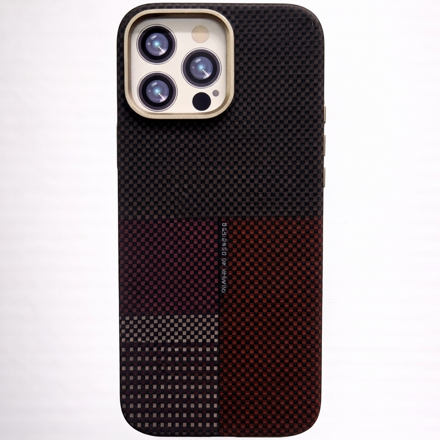 MagCarbon iPhone 16 Pro Case Two-Tone Maroon