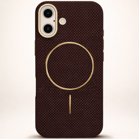 MagCarbon Case for iPhone 17 - Brown