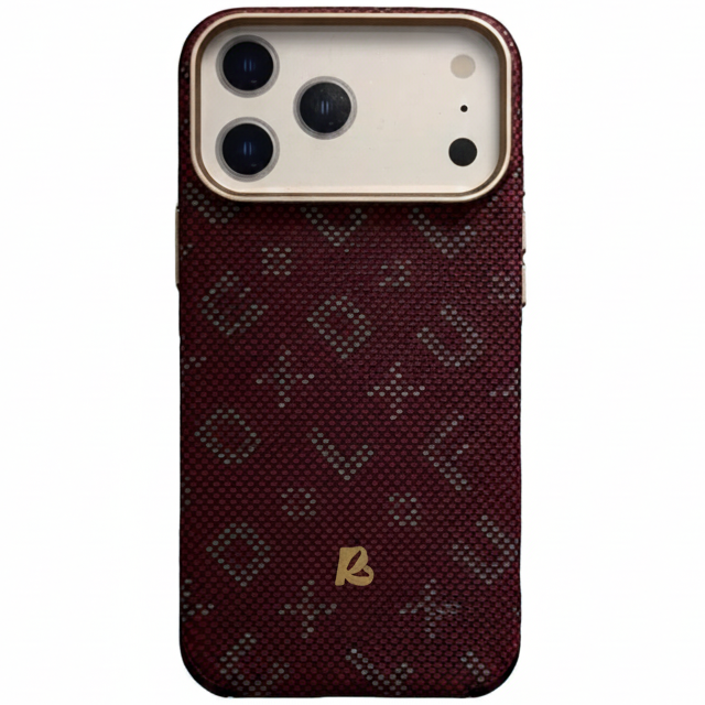 MagCarbon Case for iPhone 17 Pro - Dark Burgundy LV