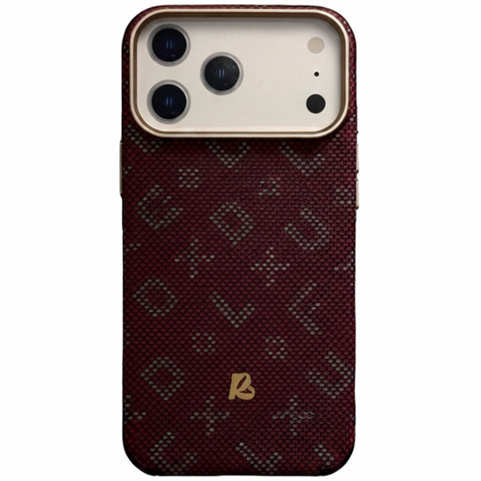 MagCarbon Case for iPhone 17 Pro - Dark Burgundy LV
