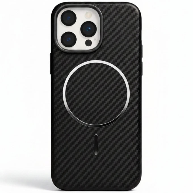 MagCarbon Case for iPhone 17 Pro Max - Black Carbon