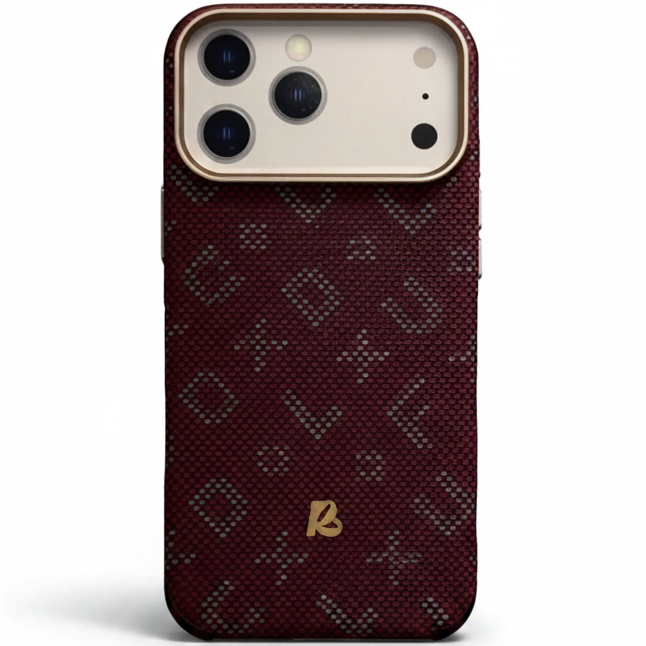 MagCarbon Case for iPhone 17 Pro Max - Dark Burgundy LV