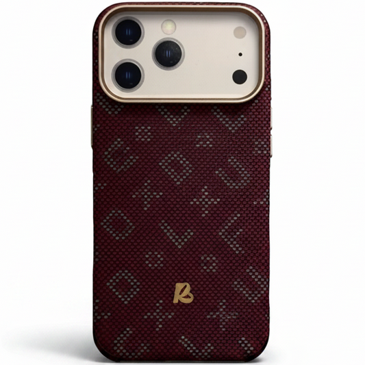 MagCarbon Case for iPhone 17 Pro Max - Dark Burgundy LV
