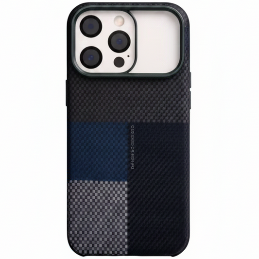 MagCarbon Case for iPhone 17 Pro Max - Navy Blue Carbon