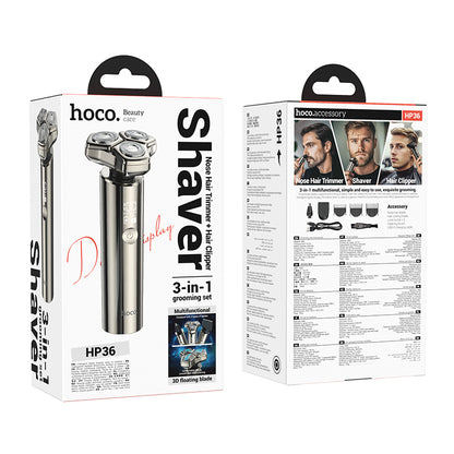 HOCO HP36 3-in-1 multifunctional grooming and shaving set