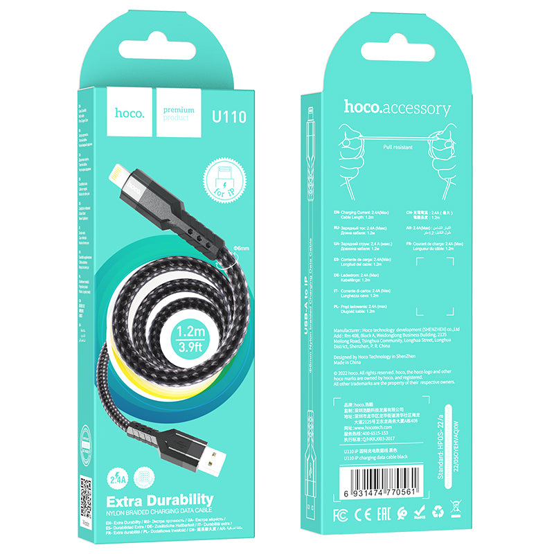 U110 iP charging data cable-Black