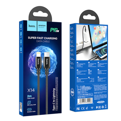 HOCO X14 Times speed Type-C charging cable(L=2M) black