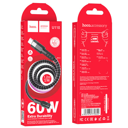 Hoco U110 Type-C to Type-C 60W charging data cable