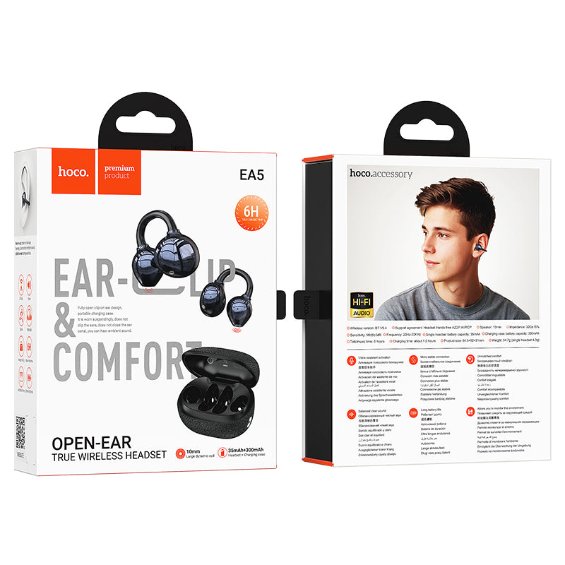 EA5 Duke ‚Äö√ñ¬ clip-on true wireless BT headset