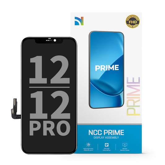 NCC Prime Display Assembly for iPhone 12/12 Pro incell IC Transplant Black
