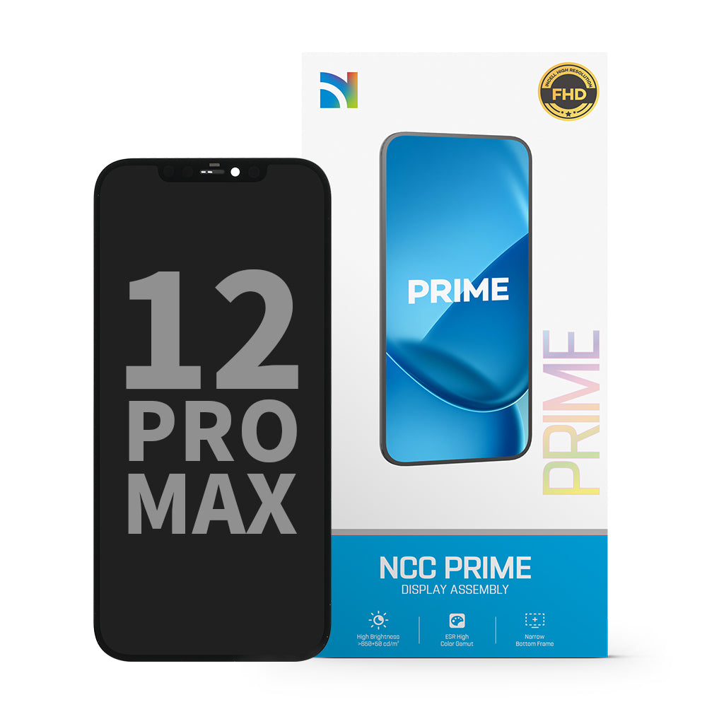 NCC Prime Display Assembly for iPhone 12 Pro Max incell IC Transplant Black
