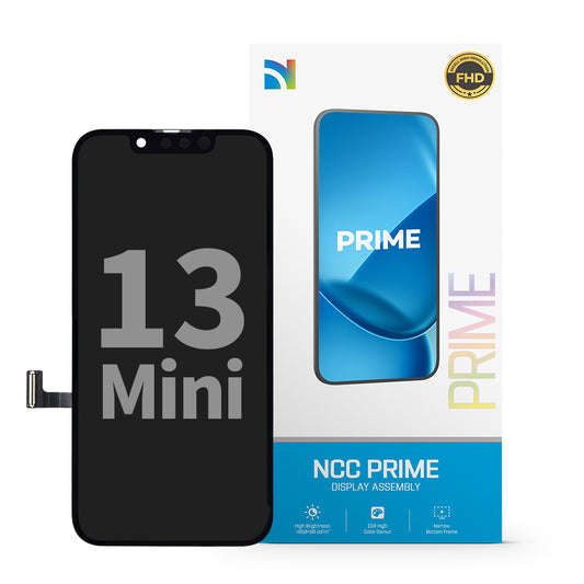 NCC Prime Display Assembly for iPhone 13 Mini IC Transplant Black-New Packaging