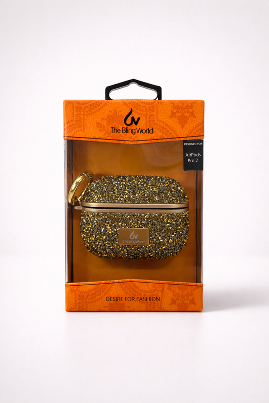 The Bling World Airpods Pro 2 Case Gold