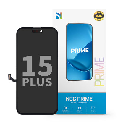 NCC Prime Display Assembly for iPhone 15 Plus incell IC Transplant Black