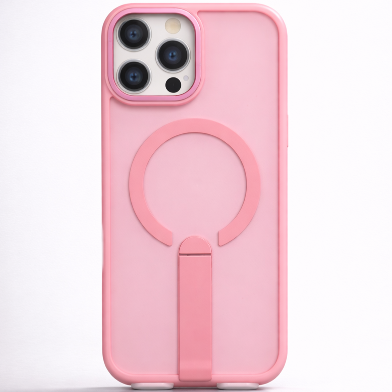 Focus KickStand Case for iPhone 15 Pro Max - Pink
