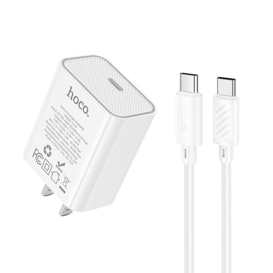 HOCO C143 PD20W Charger + C To C Cable Combo