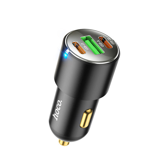 HOCO NZ6 PD45W 3-port(2C1A) car charger Black
