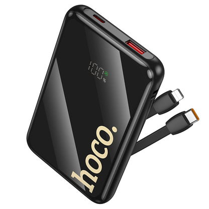 HOCO Q37 Graceful 22.5W+PD20W power bank with two cables(10000mAh) black