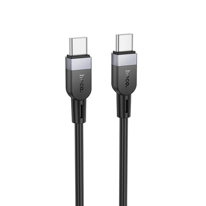 HOCO X109 Energy 60W silicone charging data cable C to C(L=2M) black