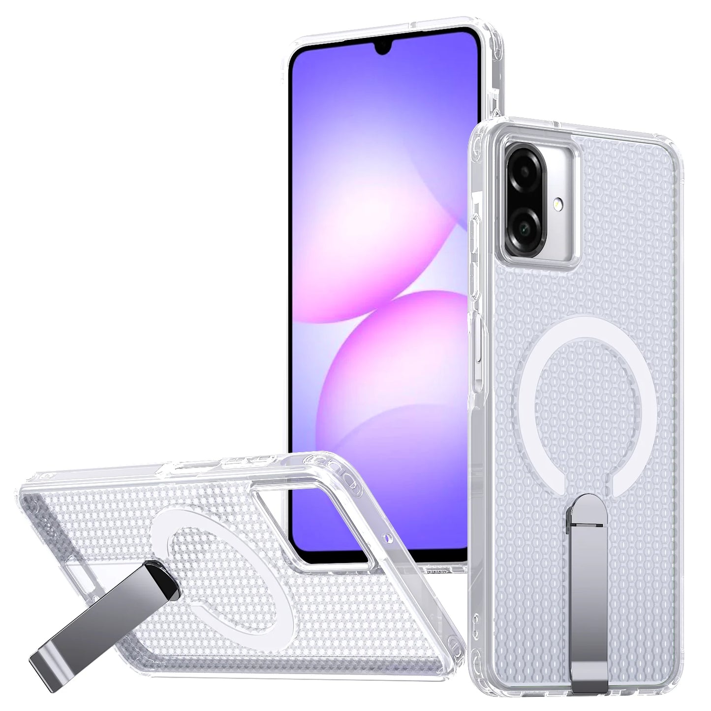 Mesh Magnetic Support kick stand case L01 Samsung A06/A07