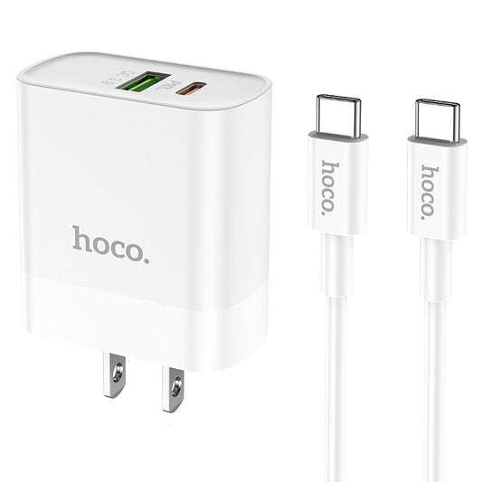 HOCO C80 PD20W+QC3.0 charger C To C Cable Combo