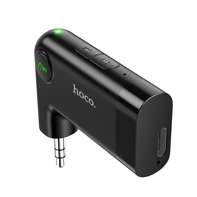 HOCO E53 Dawn sound in-car AUX wireless receiver Black