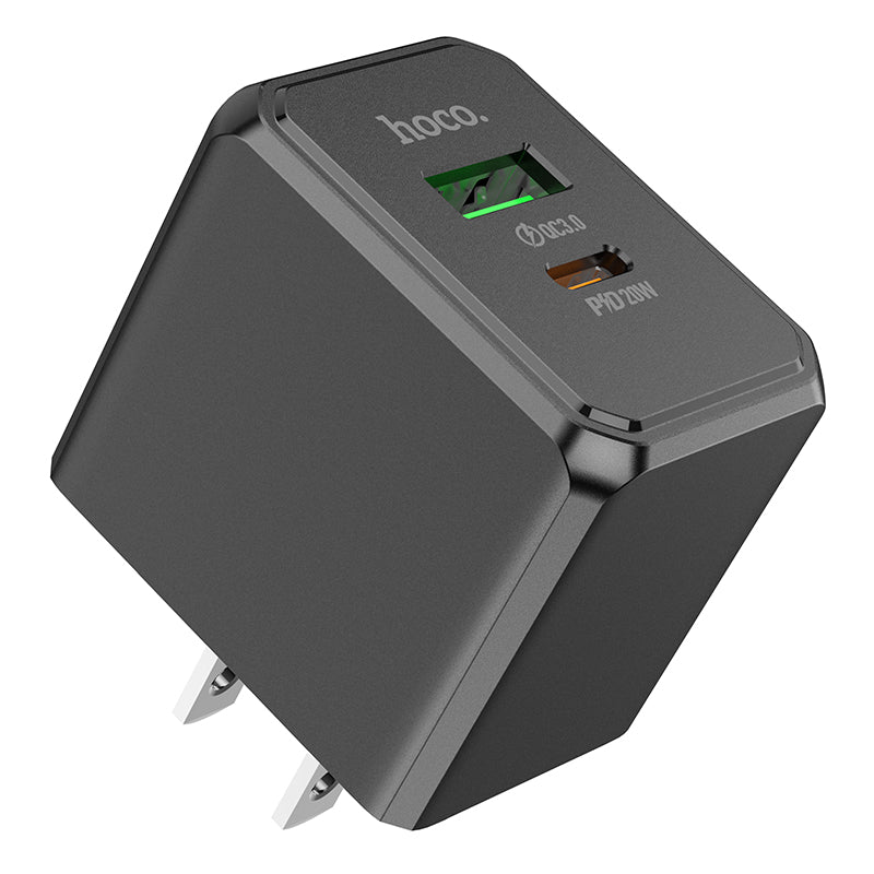HOCO CS14 Ocean PD20W+QC3.0 charger(US) black