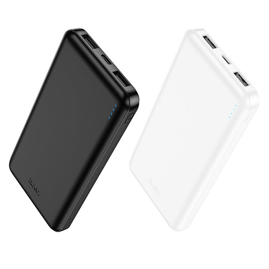 Hoco J100 10000mAh Ultra-Thin Power Bank - White
