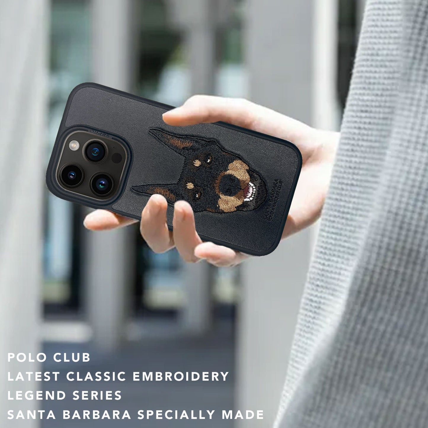 Curtis iPhone 15 Dog Black