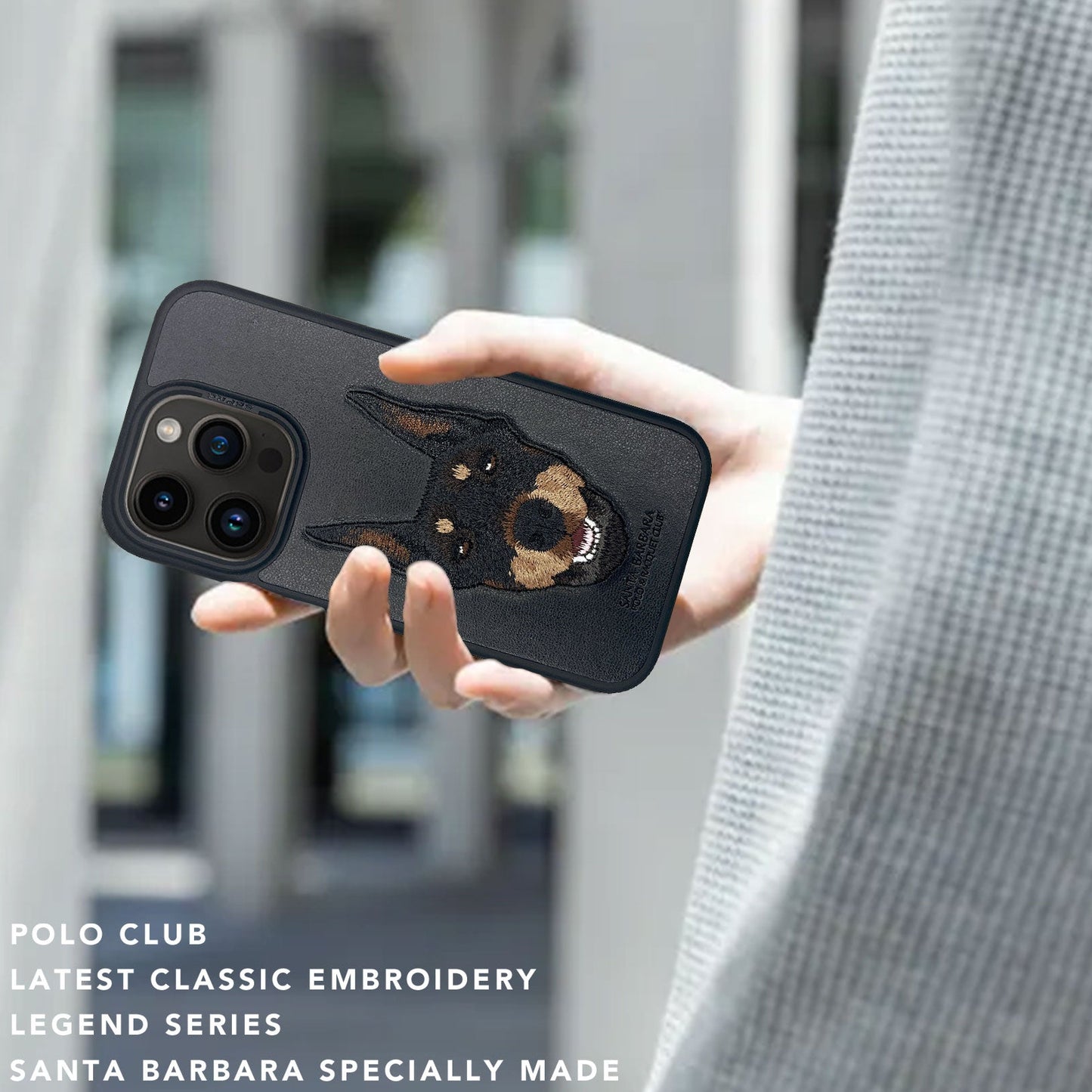 Curtis iPhone 15 Pro Max Dog Black