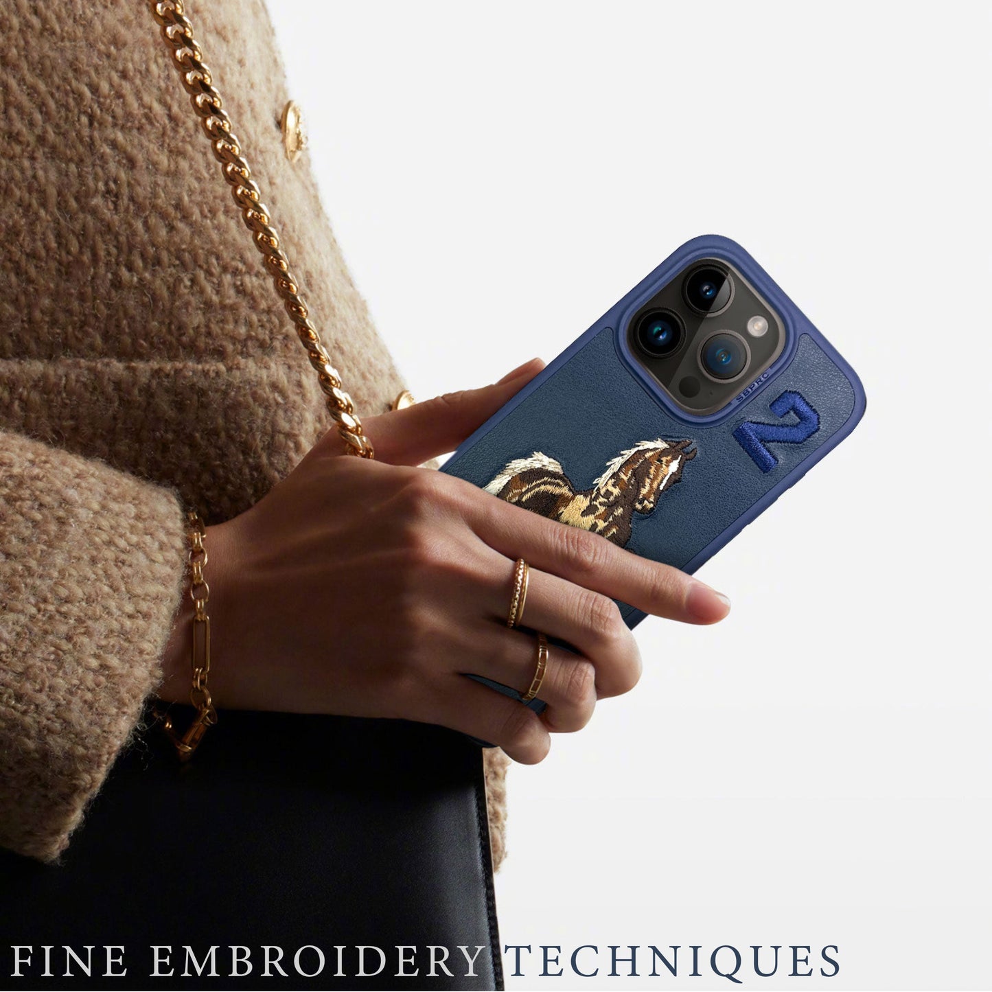 Boris iPhone 15 Pro Polo Navy
