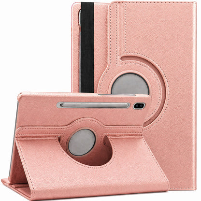 Rotational Folio Case Samsung Tab A9+ / Tab A11+ - Rose Gold