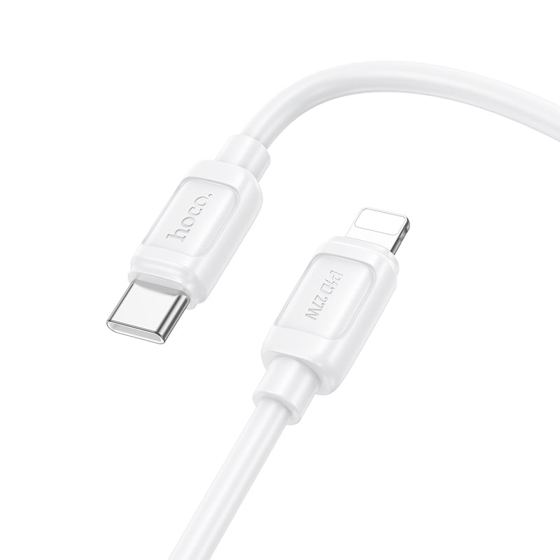 HOCO X115 Surpass PD27W fast charging data cable iP white