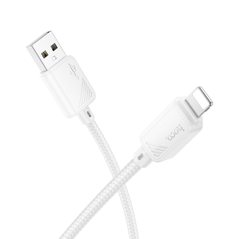 HOCO X113 Beneficio charging data cable iP white