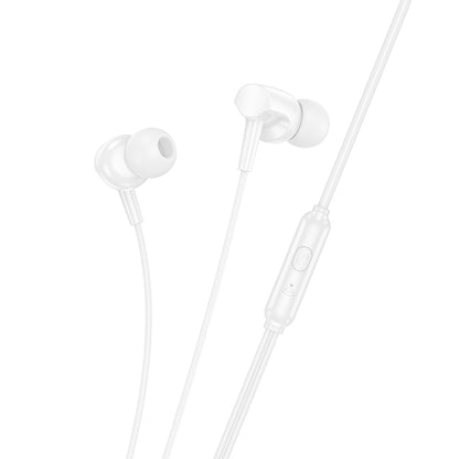 HOCO M112 Story universal earphones with microphone white