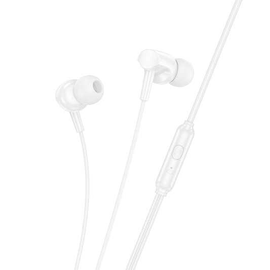 HOCO M112 Story universal earphones with microphone white