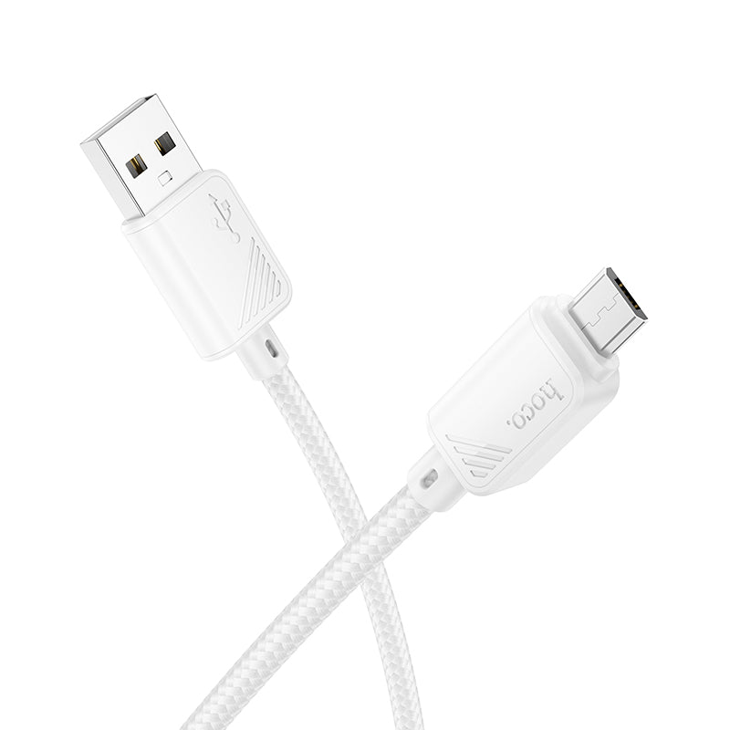 HOCO X113 Beneficio charging data cable Micro white