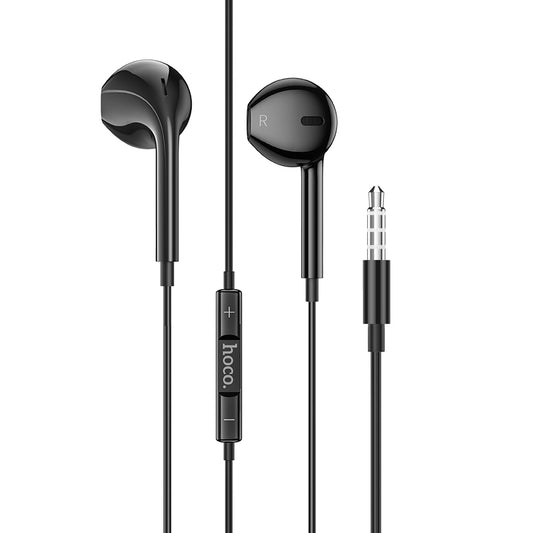 M101 Crystal joy wire-controlled earphones with microphone-Black