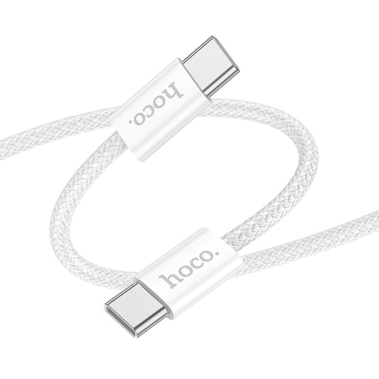 HOCO X104 Source 60W charging data cable Type-C to Type-C(L=1M) white
